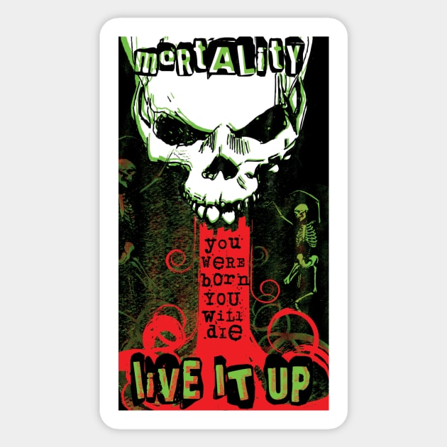 Mortality Sticker by BeCreativeHere